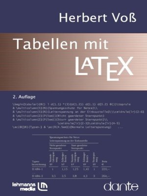 cover image of Tabellen mit LaTex